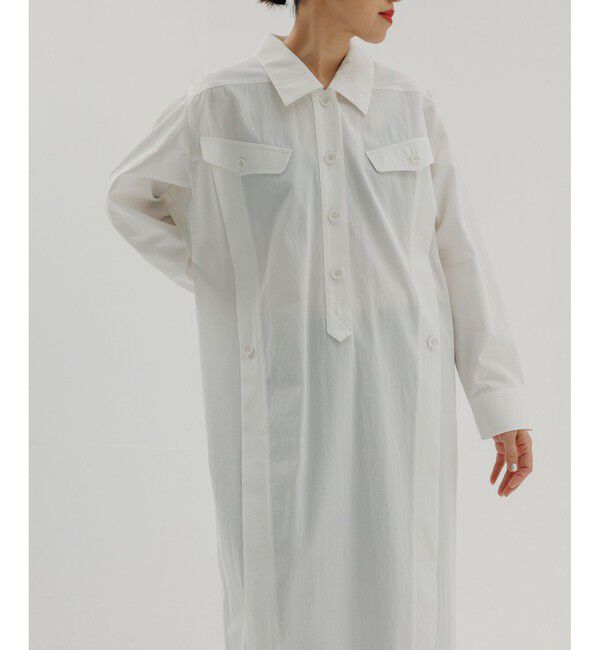 ADAM ET ROPE'「【EMOELLE】ミリタリーシャツワンピース」|ワンピース|