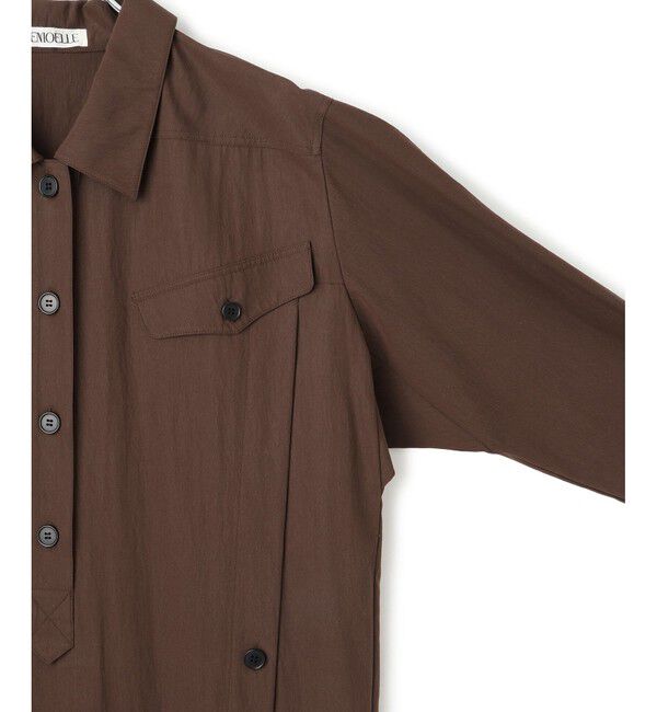 ADAM ET ROPE'「【EMOELLE】ミリタリーシャツワンピース」|ワンピース|