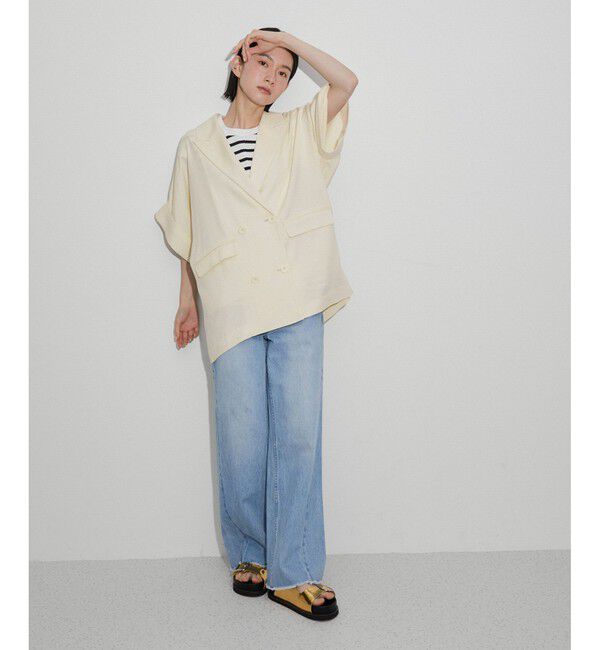 ADAM ET ROPE'「【サステナブル】・【新色追加】ショートスリーブシャツJK」|その他|