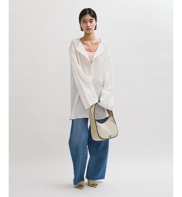 ADAM ET ROPE'「ワンハンドルラウンドロゴバッグ」|ハンドバッグ|