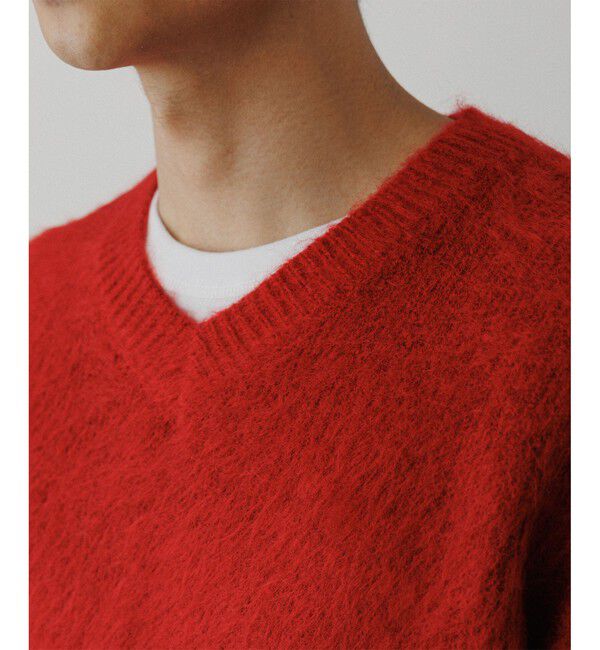 ADAM ET ROPE'「モヘアミックス オーバーサイズ Vネックニット」|ニット・セーター|