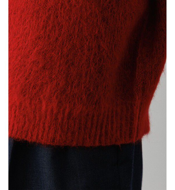 ADAM ET ROPE'「モヘアミックス オーバーサイズ Vネックニット」|ニット・セーター|