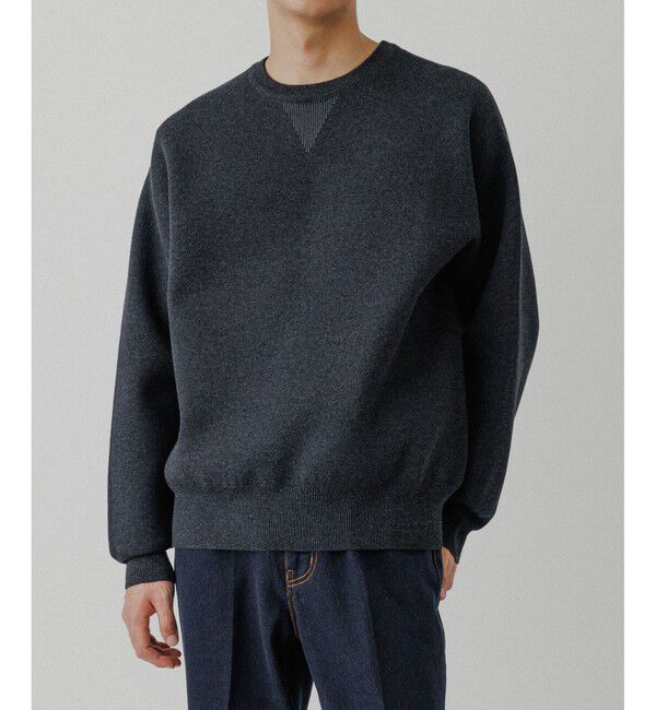 ADAM ET ROPE'「杢スウェット ニット プルオーバー」|ニット・セーター|
