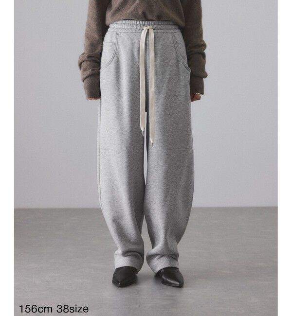 ADAM ET ROPE'「ウールミックスコクーンイージーパンツ」|チノ|