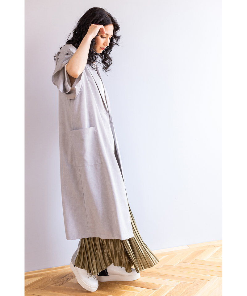  「切替ランダムプリーツスカート」|スカート|