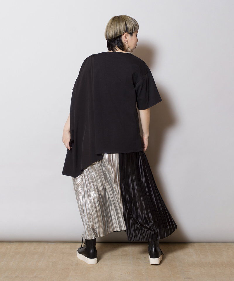 「切替ランダムプリーツスカート」|スカート|
