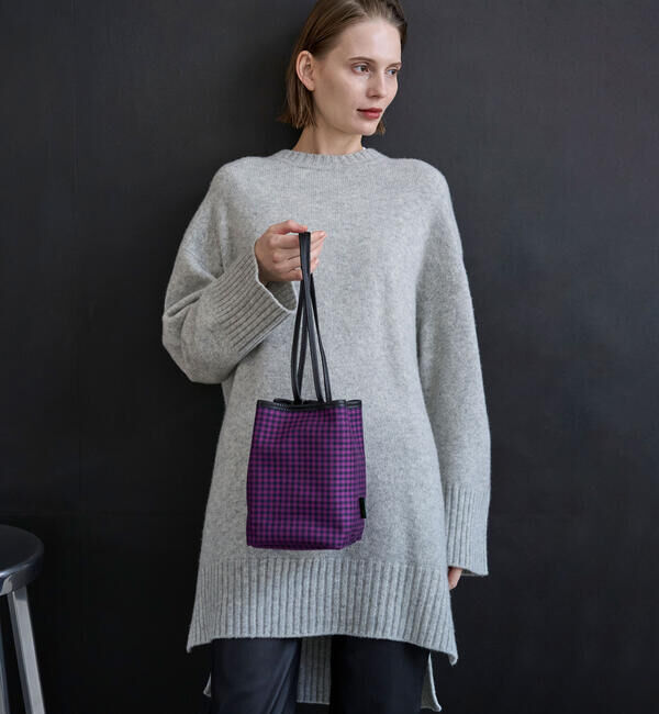 Brady「Brady | KEER WOOL CHECK」|ショルダー・メッセンジャー|PURPLE系1