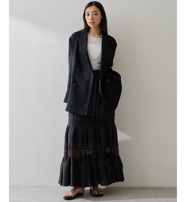  「コットンギャザーマキシスカート」|スカート|