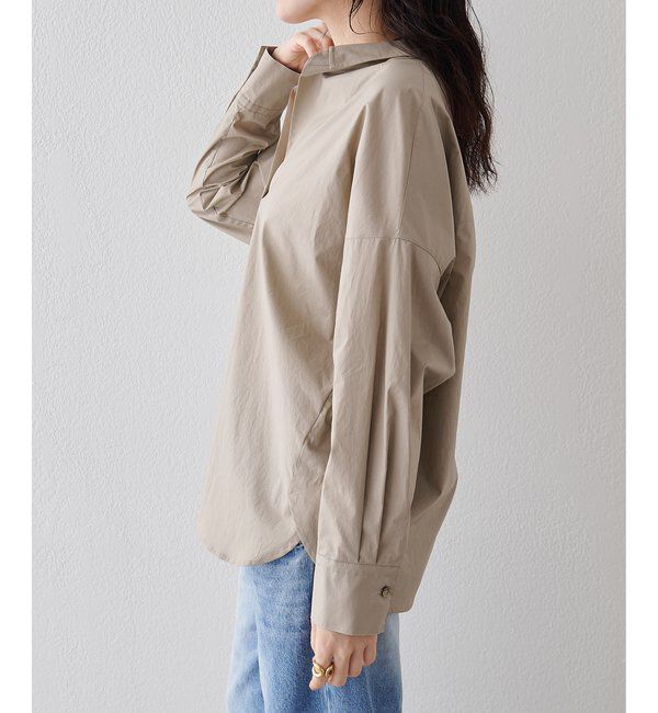 Drawing Numbers「【Drawing Numbers】スキッパーロングスリーブシャツ」|シャツ・ブラウス|