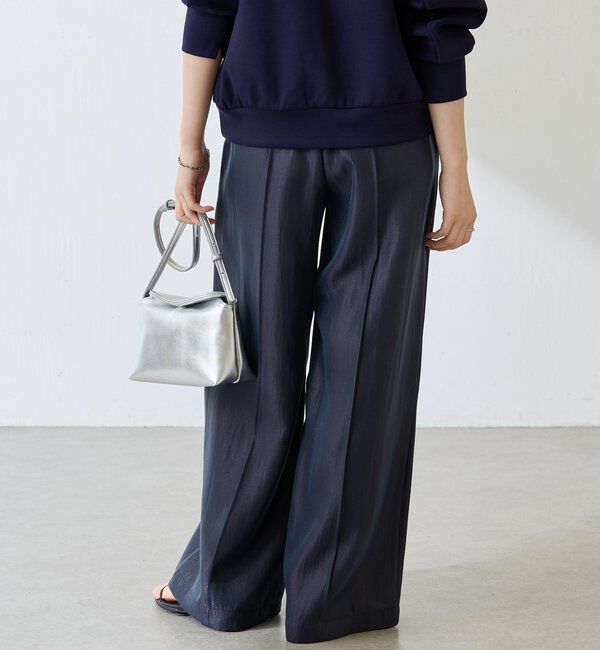  「サテンワイドパンツ」|チノ|