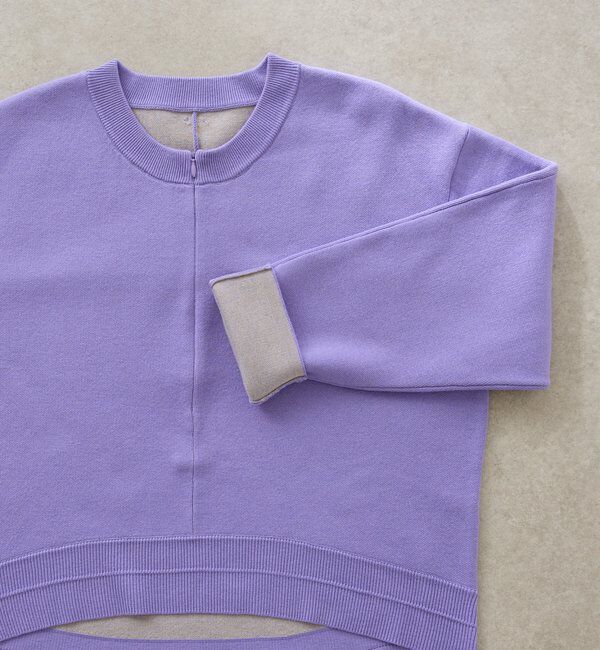  「スウェットライクラウンドヘムニット」|ニット・セーター|