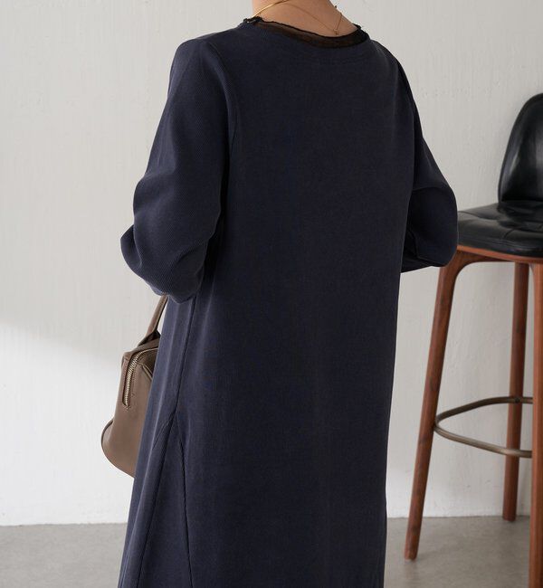  「Q.anos チュールドッキングワンピース」|ワンピース|