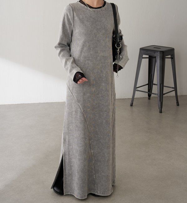  「Q.anos チュールドッキングワンピース」|ワンピース|