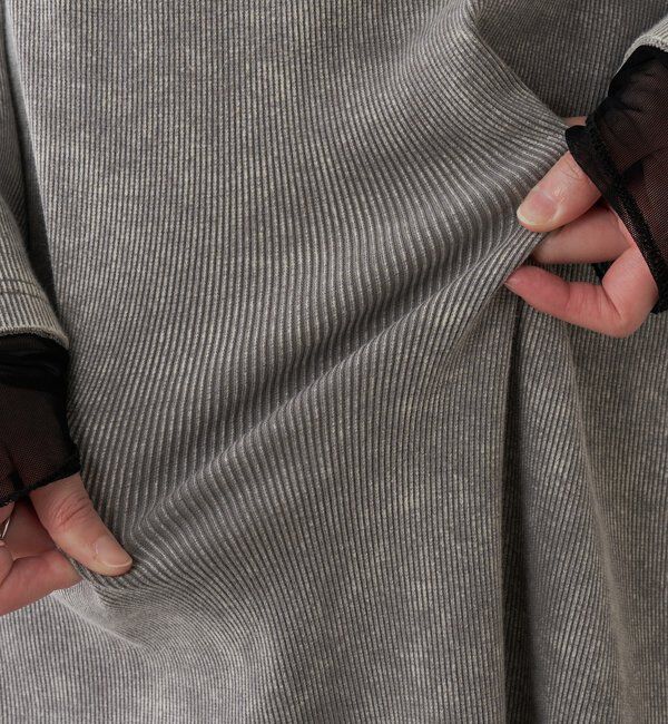  「Q.anos チュールドッキングワンピース」|ワンピース|