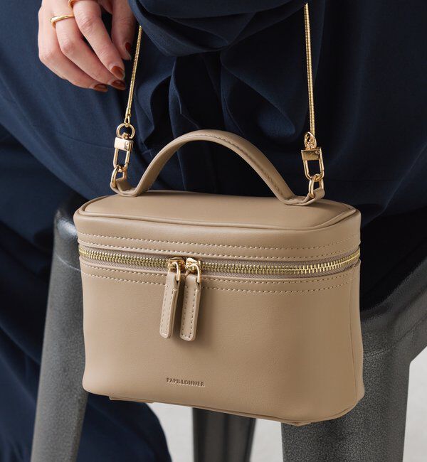  「【PAPILLONNER/パピヨネ】ミラー付きミニバニティバッグ/セレモニー」|トートバッグ|