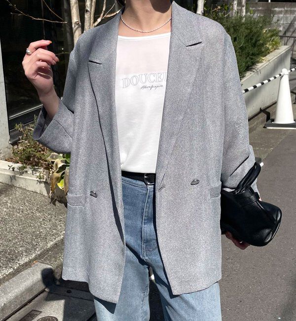  「メッシュダブルジャケット」|テーラードジャケット|