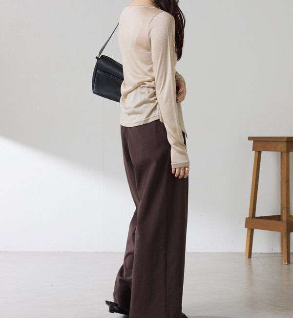  「サイドギャザーカーディガン」|Tシャツ・カットソー|