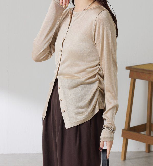  「サイドギャザーカーディガン」|Tシャツ・カットソー|