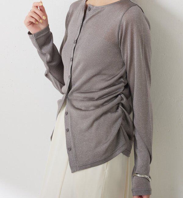  「サイドギャザーカーディガン」|Tシャツ・カットソー|