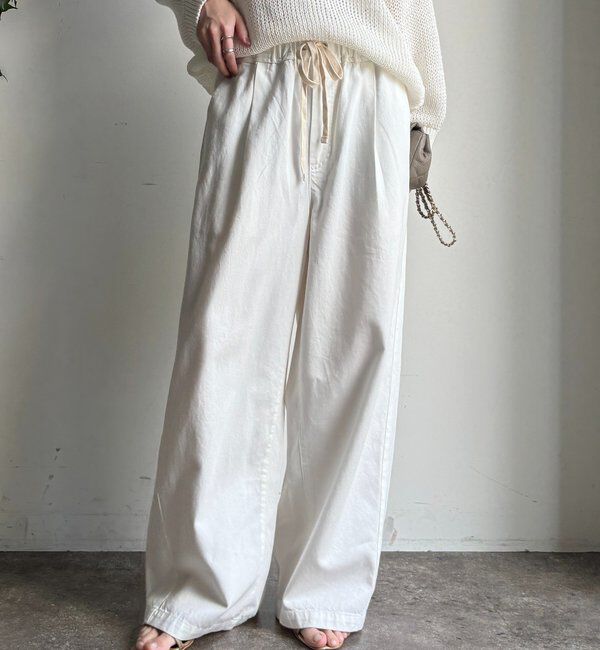  「デニムワイドイージーパンツ」|デニム|