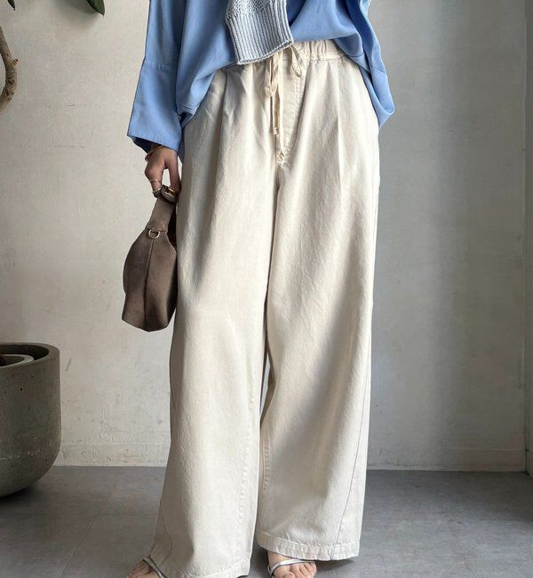  「デニムワイドイージーパンツ」|デニム|