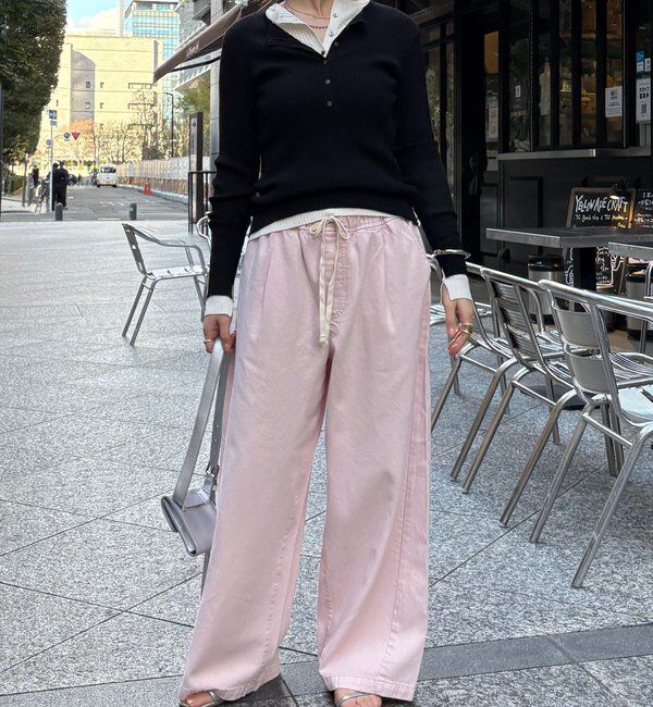  「デニムワイドイージーパンツ」|デニム|