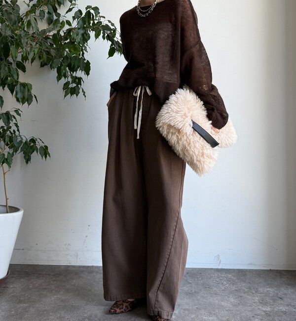  「デニムワイドイージーパンツ」|デニム|