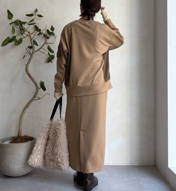  「【WEB限定】MA1ポケットプルオーバー＋タイトスカートセット」|スーツ|