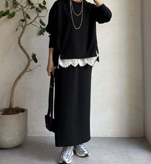  「【WEB限定】MA1ポケットプルオーバー＋タイトスカートセット」|スーツ|