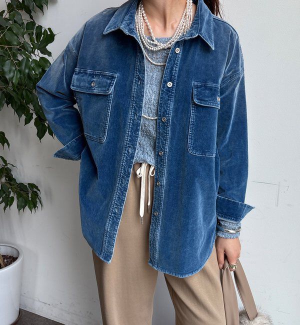  「別珍デニムシャツ」|シャツ・ブラウス|