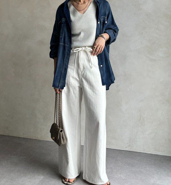  「前後2WAYラメニットタンク」|ニット・セーター|