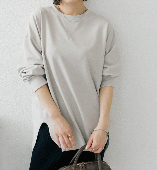  「カットジョーゼットライトプルオーバー」|Tシャツ・カットソー|ベージュ