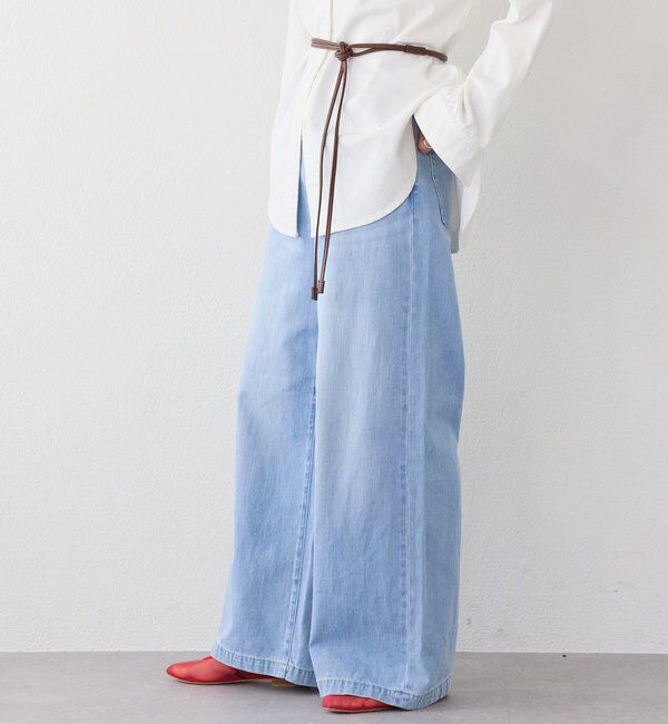  「【RIMH（リムエイチ）】クリーンワイドデニム」|デニム|