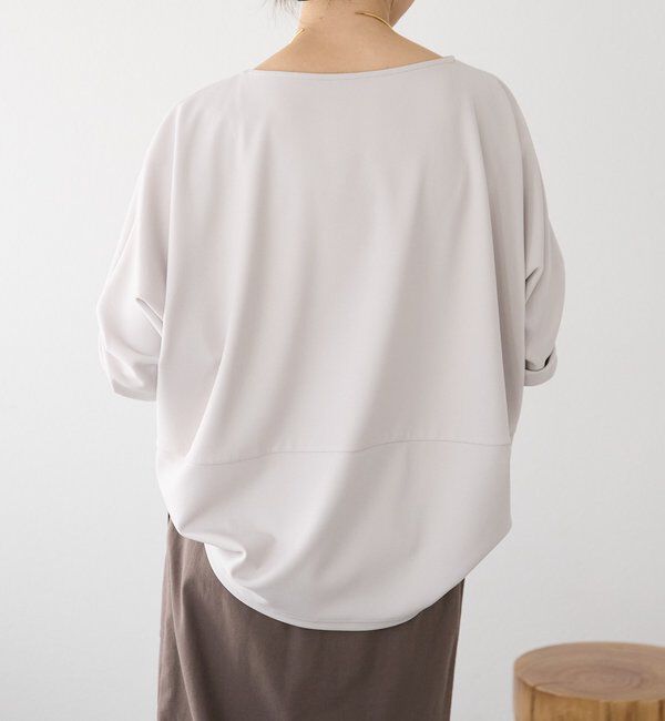  「予約【万能ブラウス】カットジョーゼットドルマンプルオーバー」|Tシャツ・カットソー|