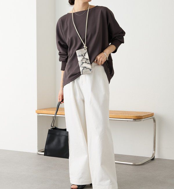  「予約【万能ブラウス】カットジョーゼットドルマンプルオーバー」|Tシャツ・カットソー|