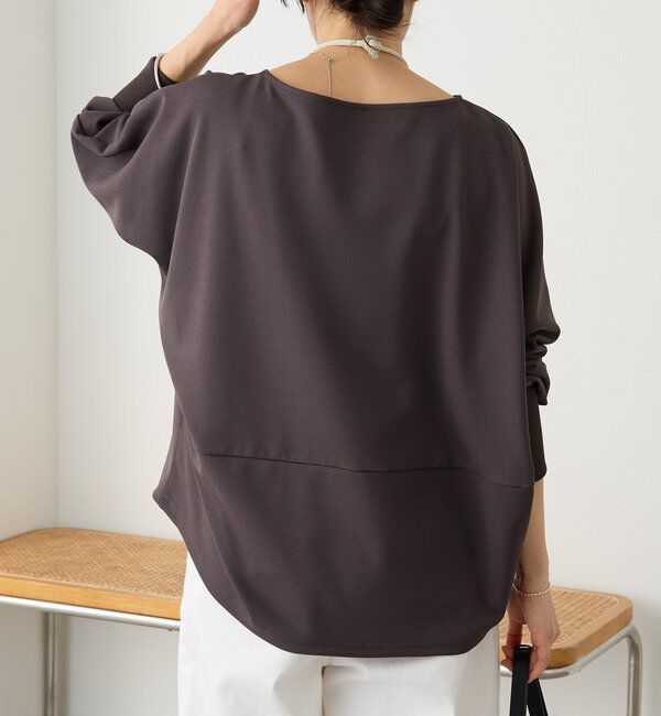 「予約【万能ブラウス】カットジョーゼットドルマンプルオーバー」|Tシャツ・カットソー|