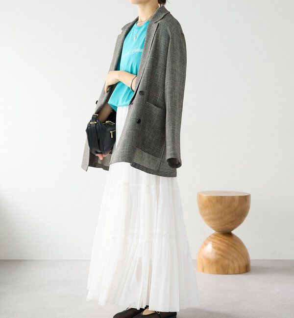  「予約【着映え】チュールティアードスカート」|スカート|