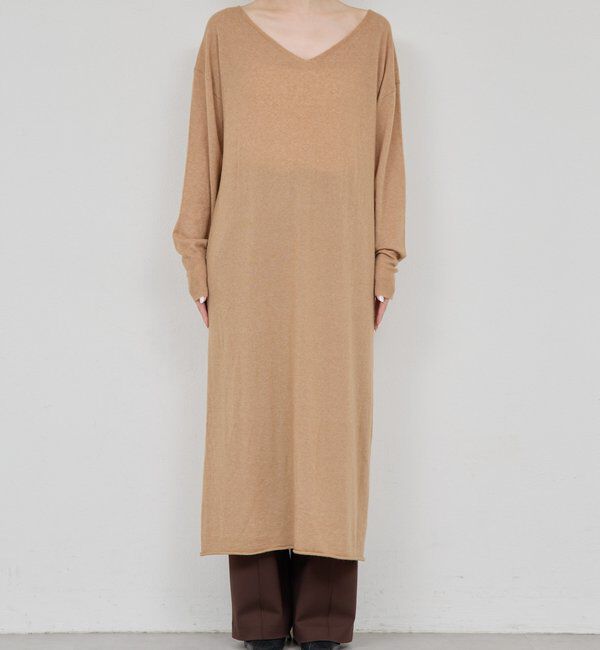  「【25th記念アイテム】ベルト付きロングニットワンピース」|ワンピース|