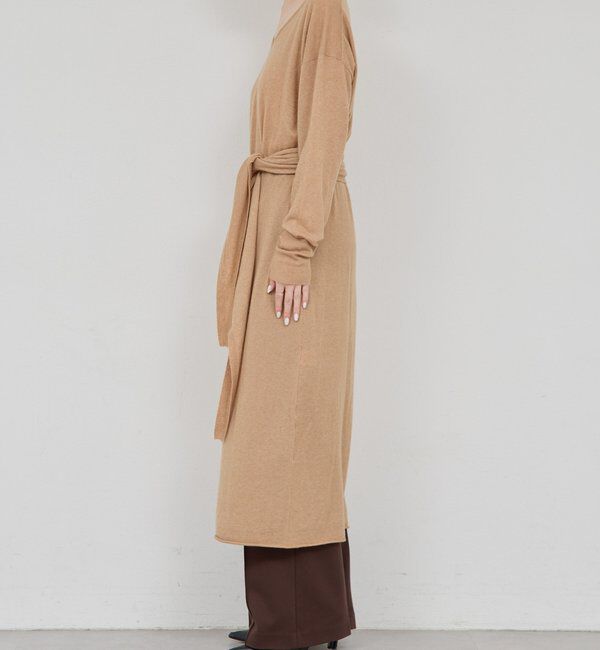  「【25th記念アイテム】ベルト付きロングニットワンピース」|ワンピース|