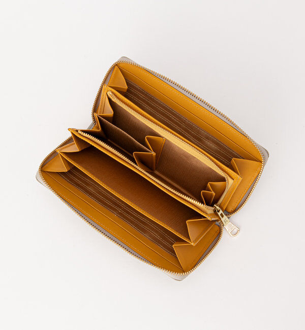  「モノグラムプレートラウンドジップウォレット」|財布|