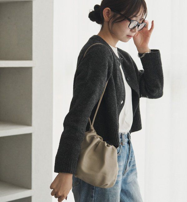  「レザー巾着4WAYショルダーバッグ」|ショルダー・メッセンジャー|