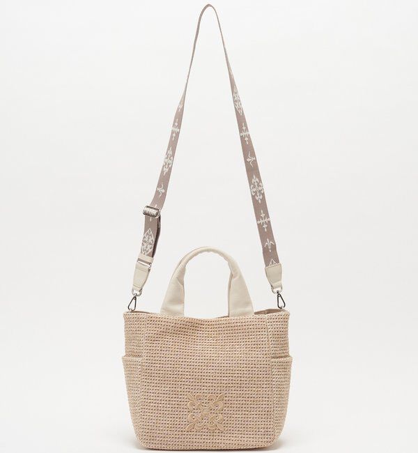  「ナイロンラフィア2WAYトートバッグ」|トートバッグ|