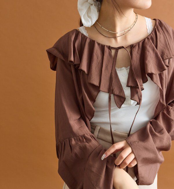  「ラッフルボレロブラウス」|シャツ・ブラウス|