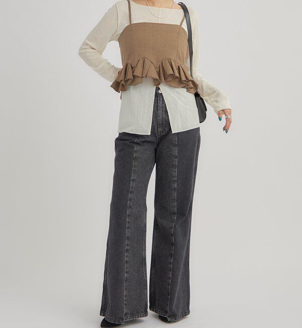  「ウェーブフリルビスチェ」|シャツ・ブラウス|