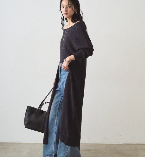  「ハイスリットニットワンピース」|ワンピース|