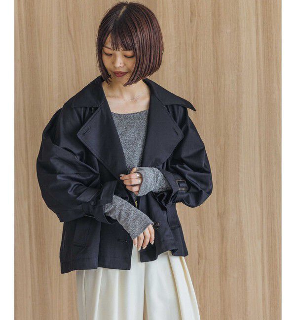 A part by 「キャンディースリーブショートトレンチコート」|トレンチコート|