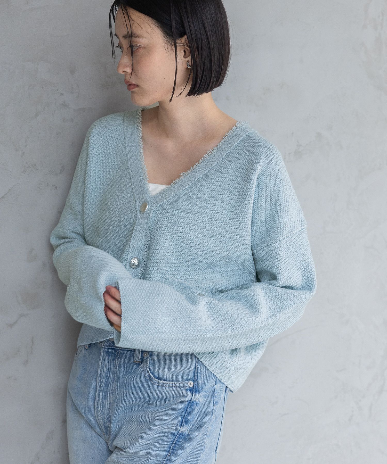 A part by 「ツイードVカーディガン」|ニット・セーター|