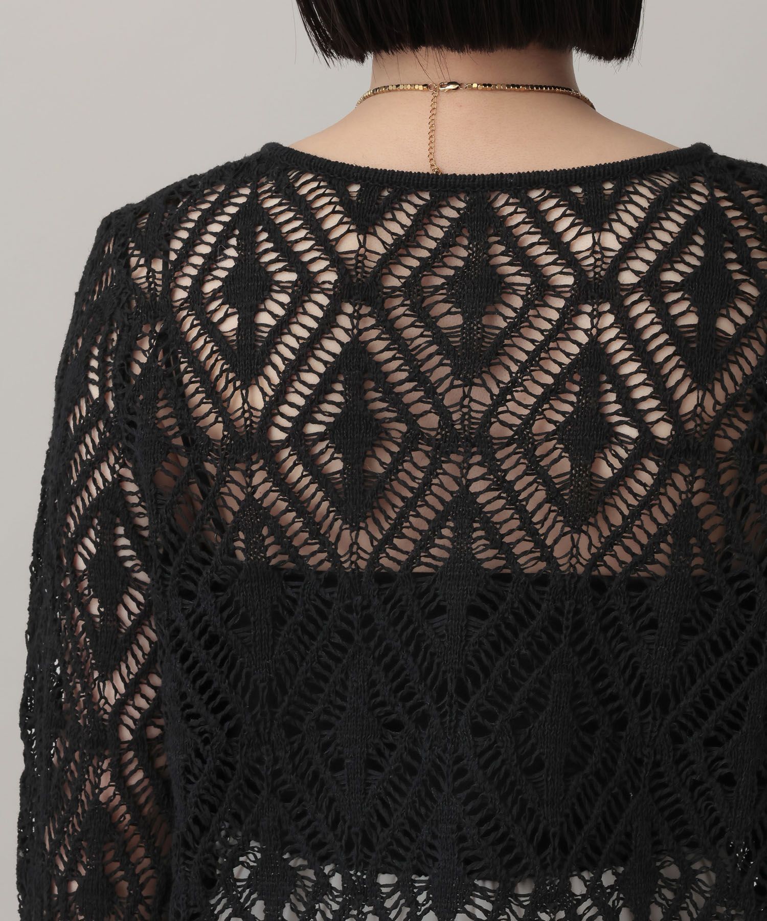 A part by 「リネンコンスカシアミカーディガン」|カーディガン|