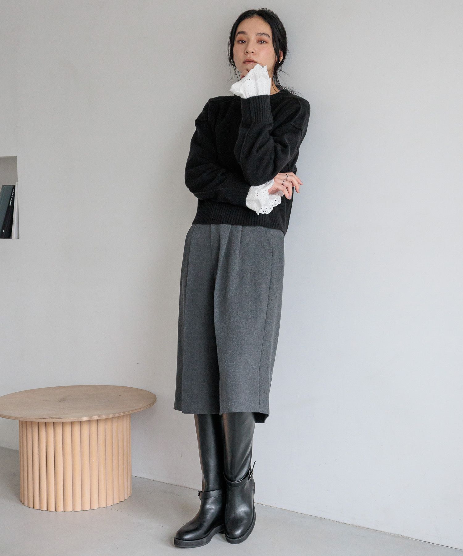 LOWRYS FARM「キリカエショートプルオーバー」|ニット・セーター|