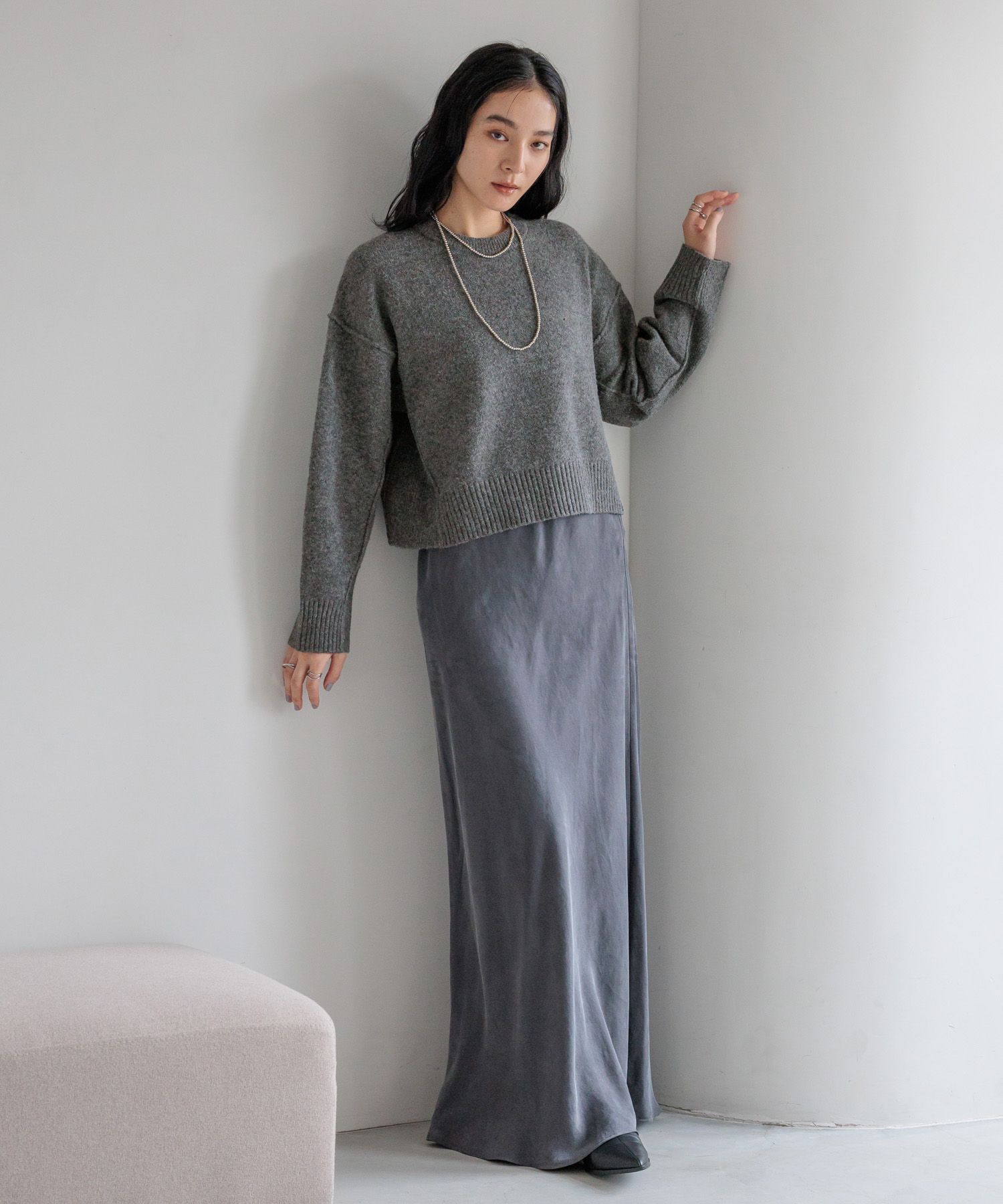 LOWRYS FARM「キリカエショートプルオーバー」|ニット・セーター|